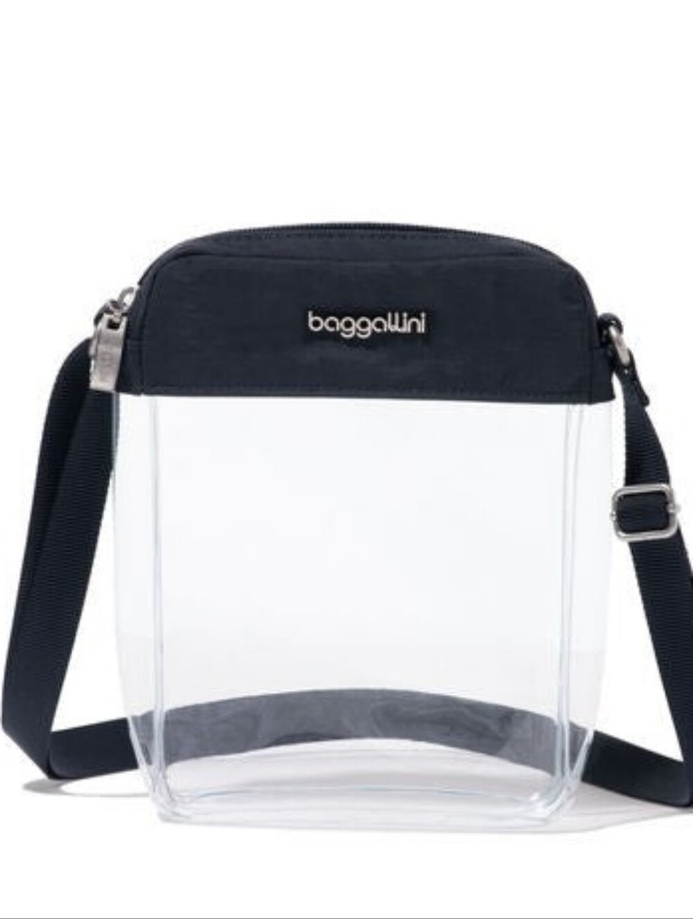 Clear Stadium Explorer Crossbody Bag in Black